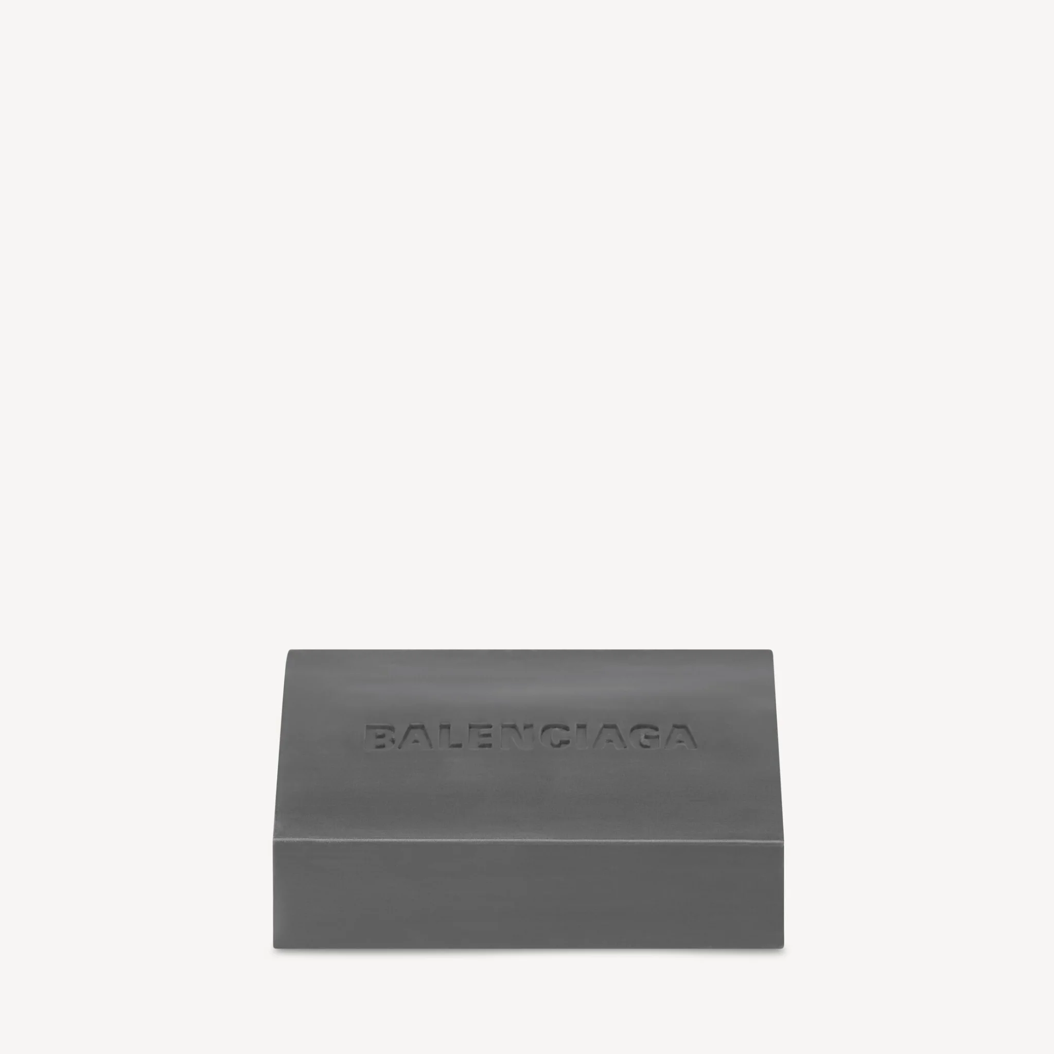 สบู่ Balenciaga สีเทา Concrete พร้อมเคสเรซินปั๊มโลโก้