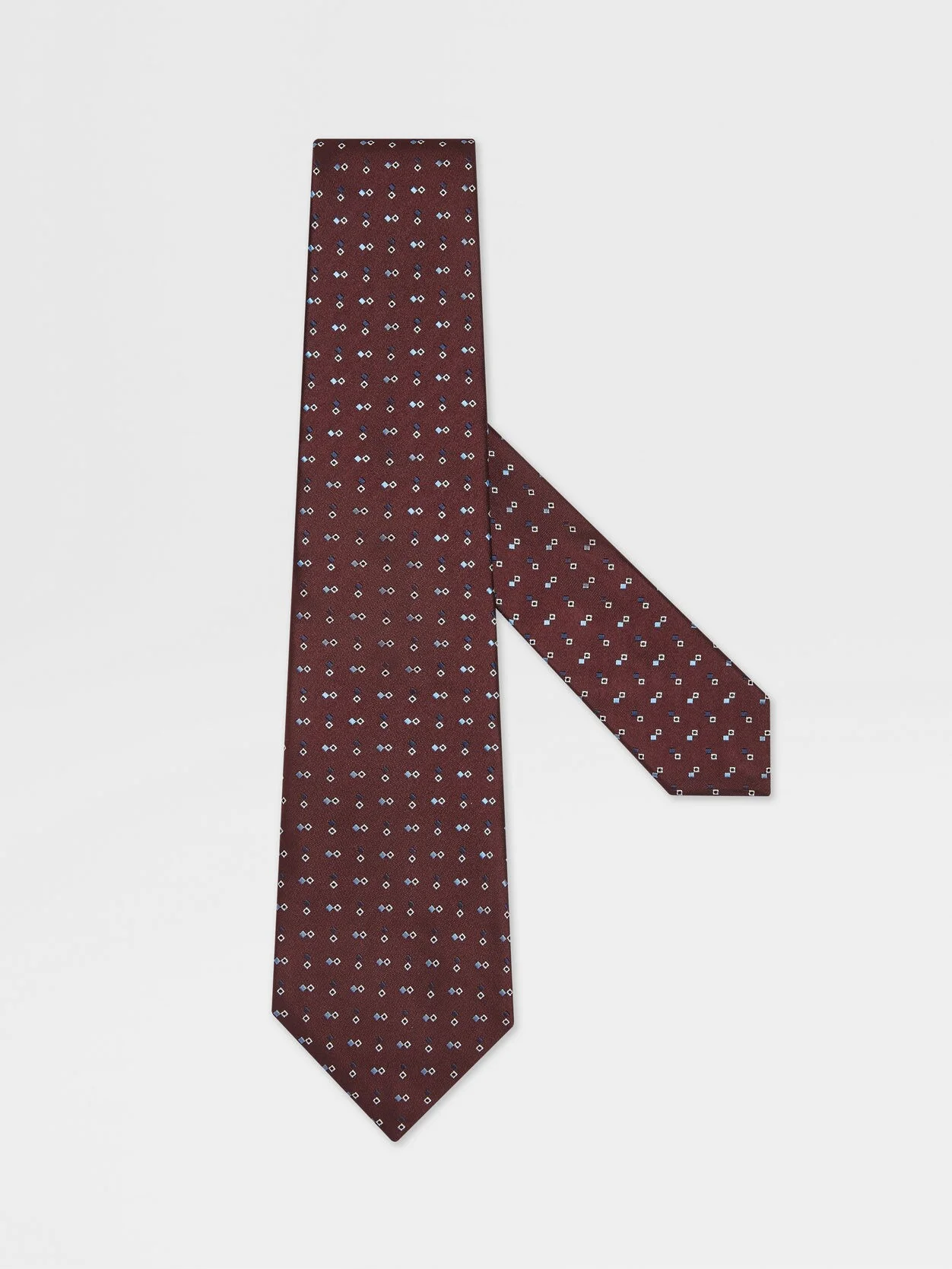 Zegna Dark Blue Silk Tie for senior executive formal wear