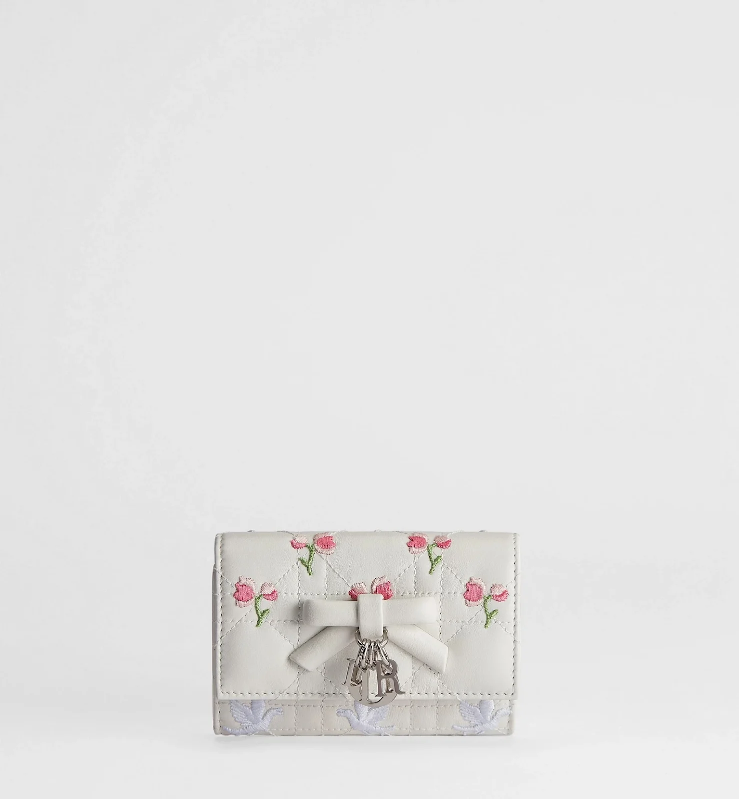 Dior Oblique Bow Glycine Wallet
