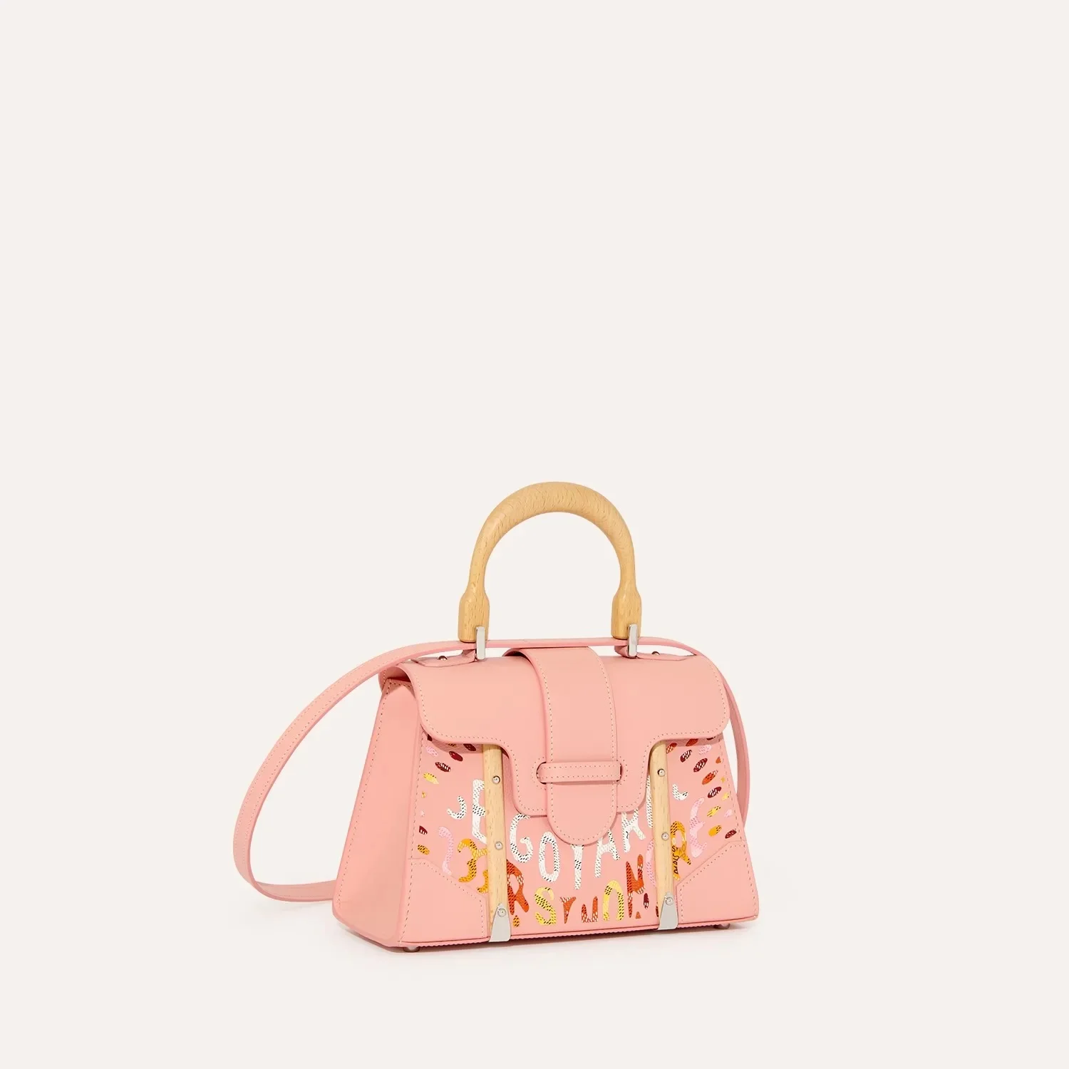 Sa&iuml;gon Structur&eacute; Mini bag marquetery