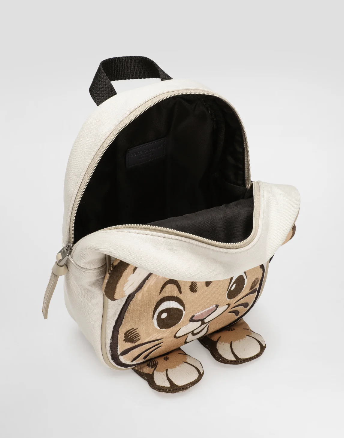 Designer Dolce&Gabbana printed backpack with DG patch for kids