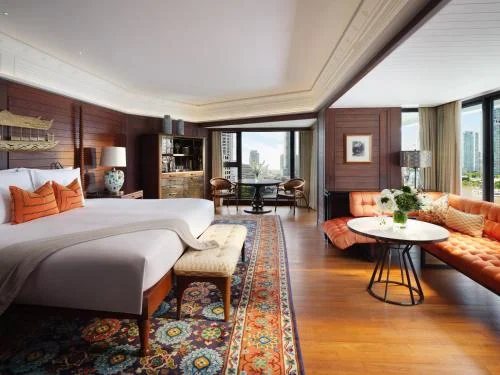 บรรยากาศห้องพักหรูวิวริมแม่น้ำเจ้าพระยาที่โรงแรม Mandarin Oriental Bangkok