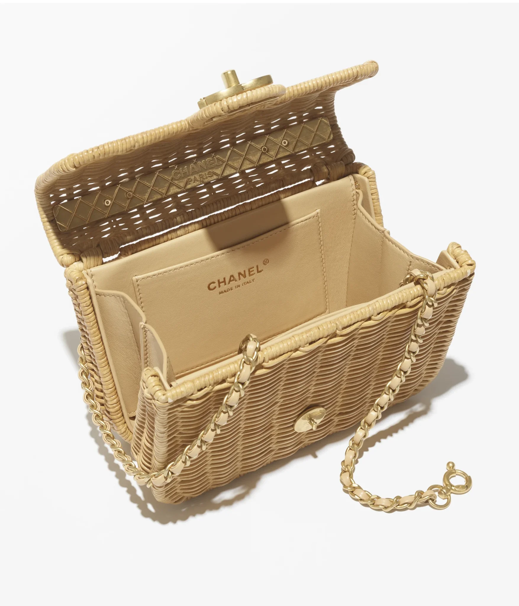 Chanel luxury woven bag for an elegant summer style
