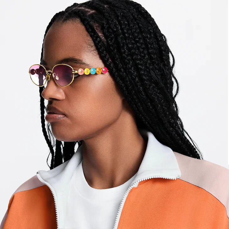 แว่นตา LV Confetti Oval Sunglasses ดีไซน์ขี้เล่นแต่หรูหรา