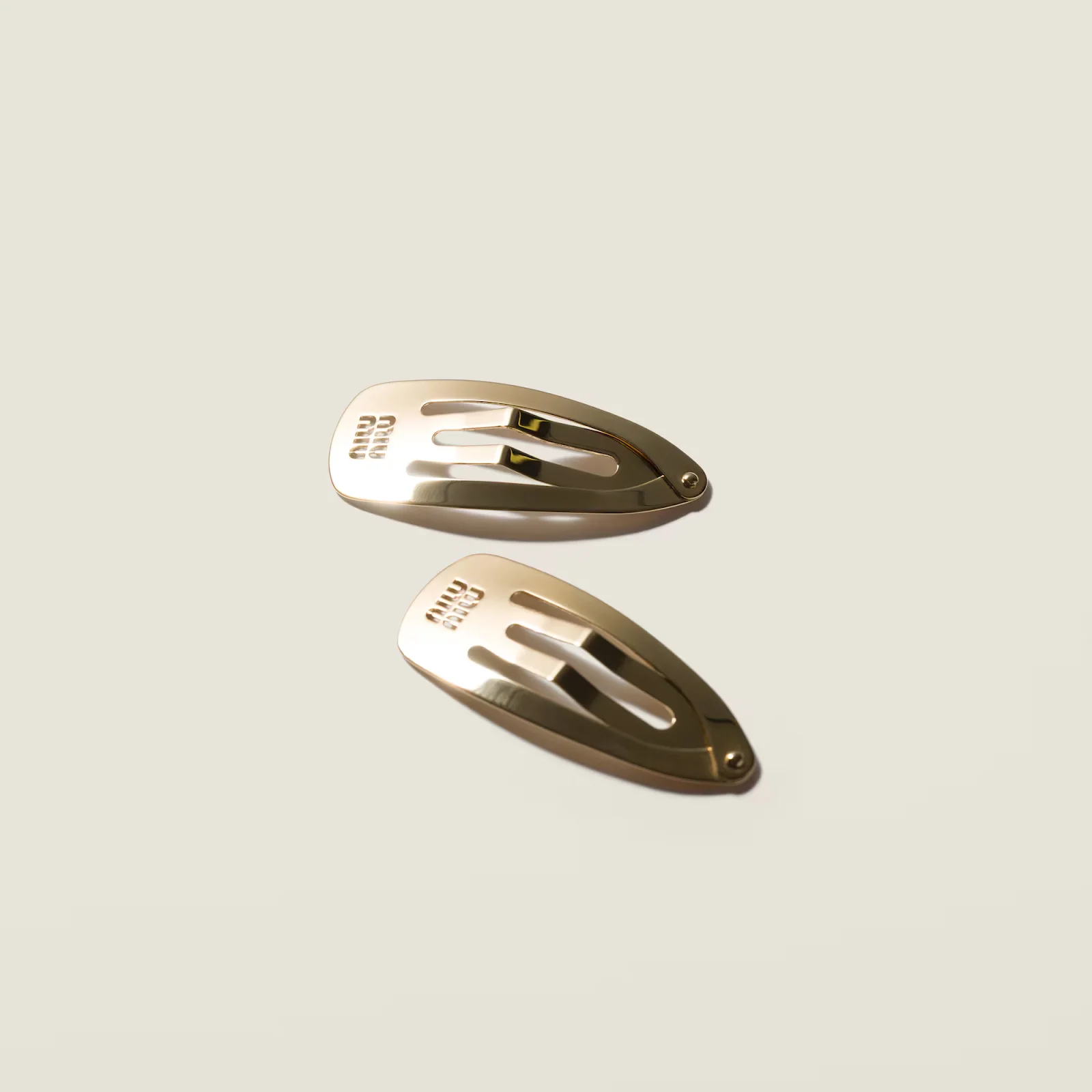 Miu Miu Steel Metal Hair Clip luxury hair accessory