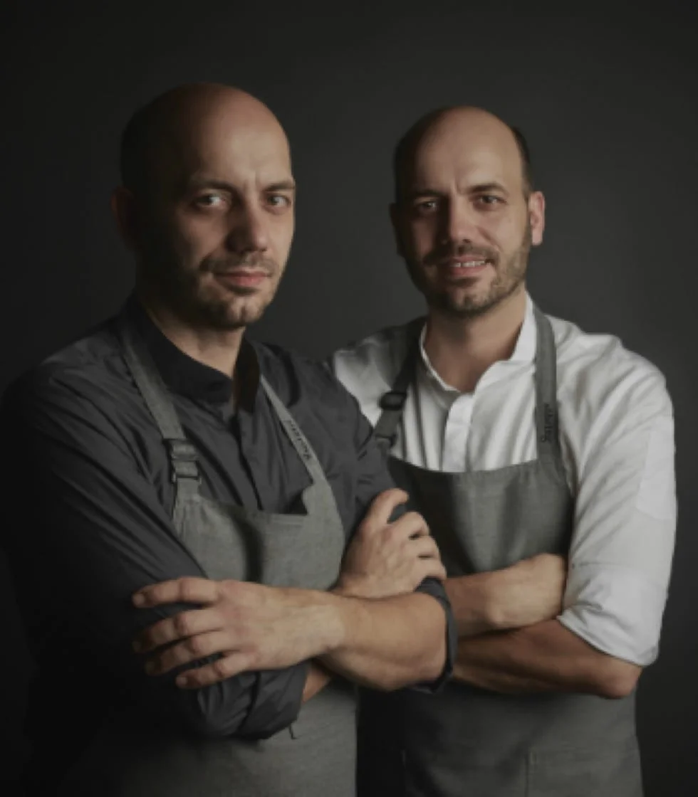 Twin Chefs Thomas and Matthias S&uuml;hring, founders of the 3-Michelin-Star restaurant S&uuml;hring.