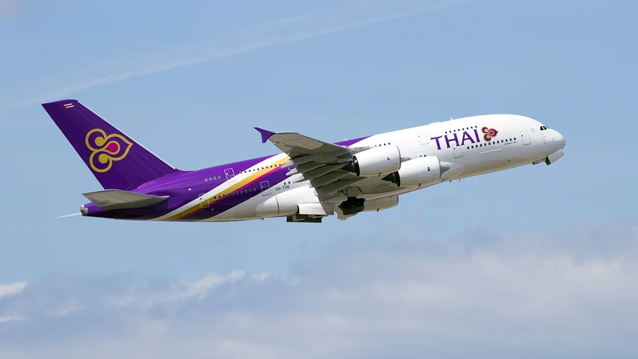THAI Airways aircraft representing the historic profit turnaround in 2025
