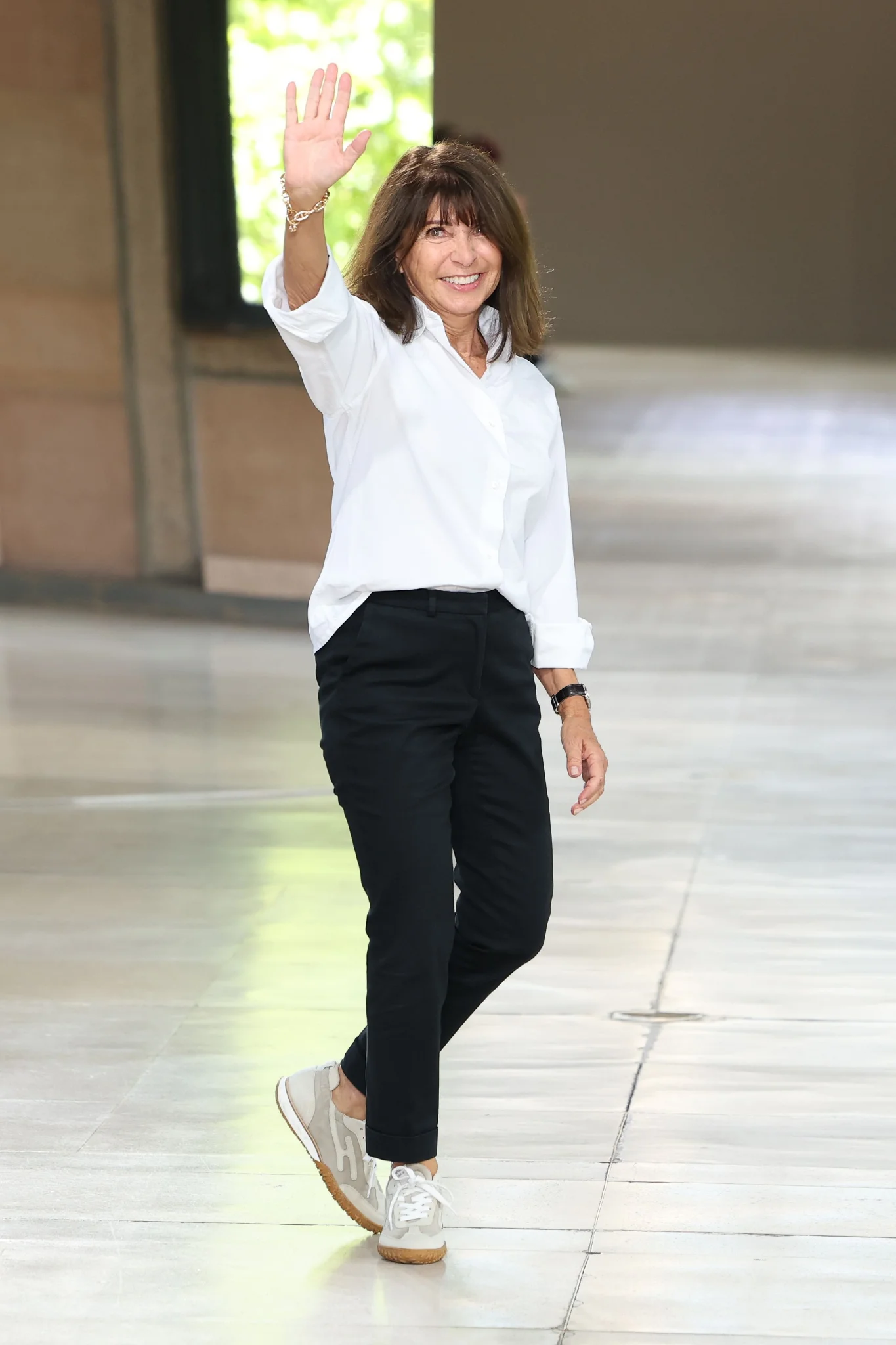 Véronique Nichanian โบกมือลาในโชว์สุดท้าย Hermès Fall-Winter 2026