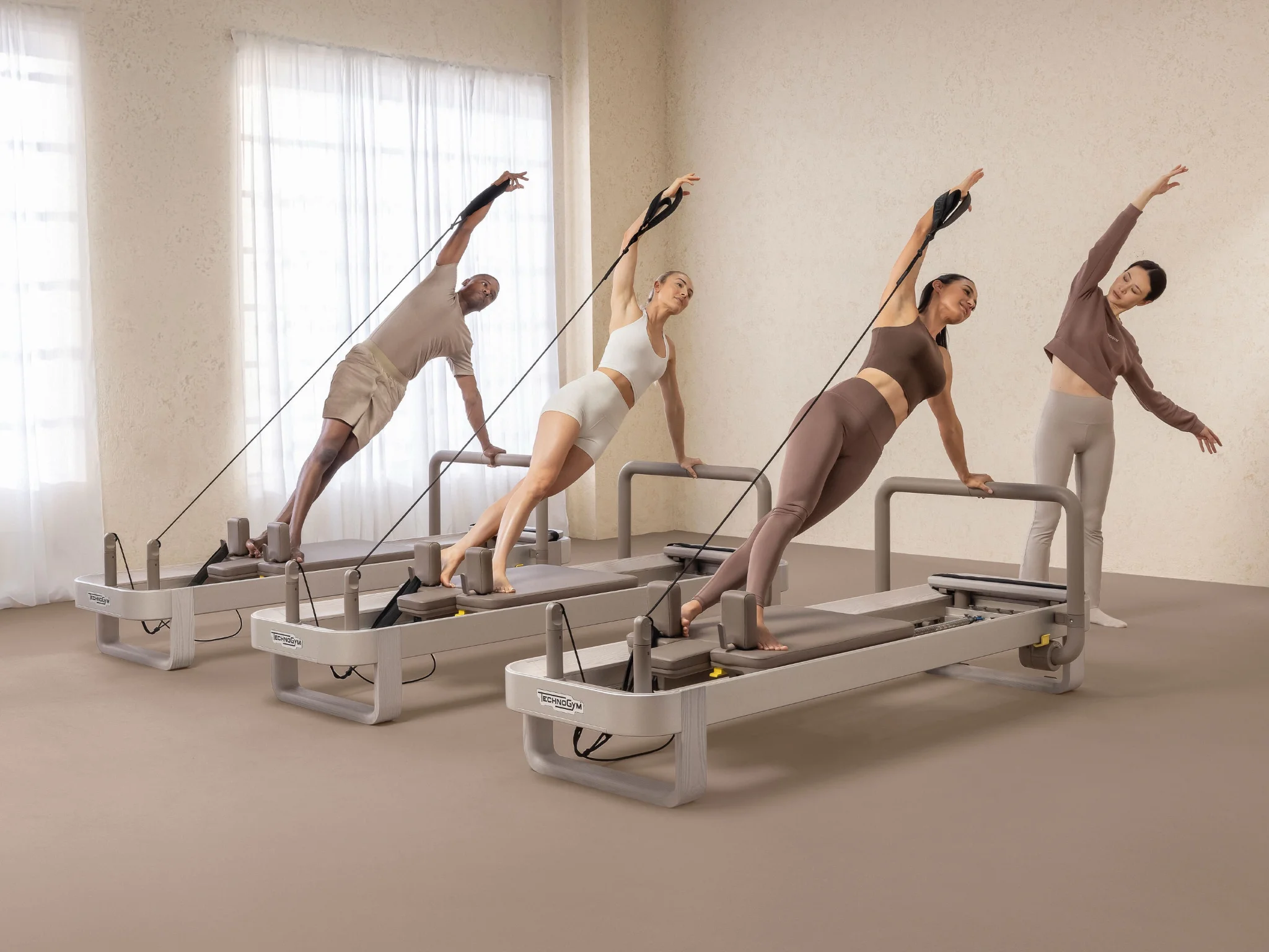 Professional athlete utilizing machines featured in a high end gym equipment review layout